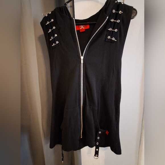 Royal Bones sleeveless sweatshirt EUC - Picture 1 of 6
